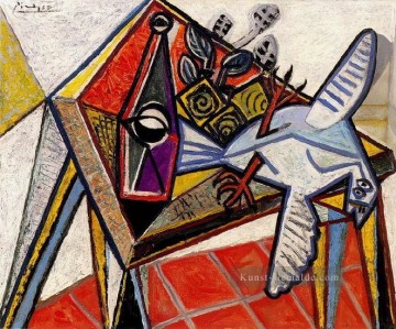  kubistisch Malerei - Stillleben avec Taube 1941 kubistisch